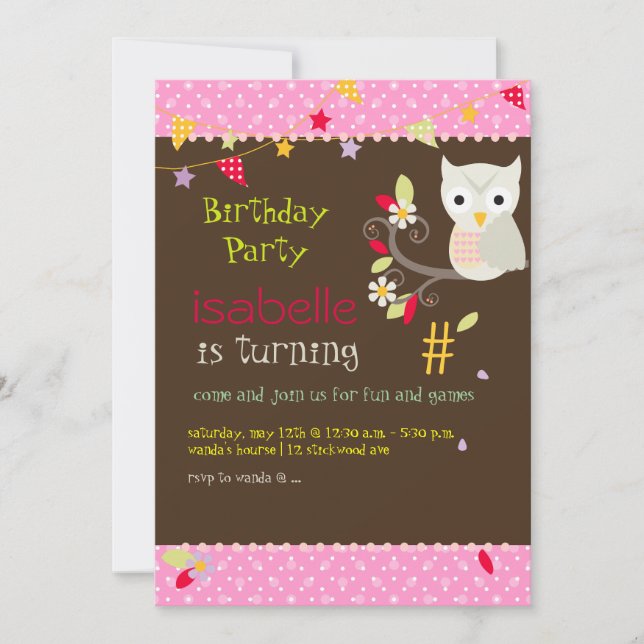 Einladungen zum Geburtstag (Vorderseite)