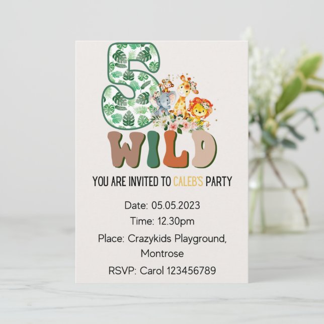 Einladungen zum Geburtstag (Stehend Vorderseite)