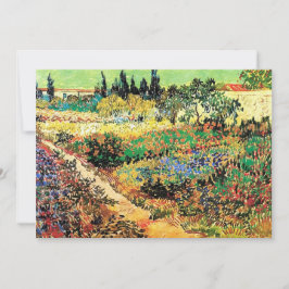 Einladungen zum Geburtstag. Blühender Garten mit P