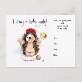 Einladungen zum Geburtstag "Der kleine Igel"