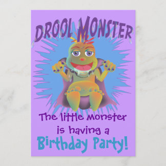 Einladungen zum Geburtstag eines Drool Monsters