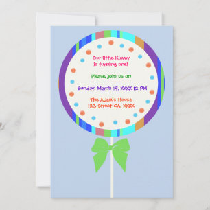 Einladungen zum Geburtstag von Candyland Lollipop