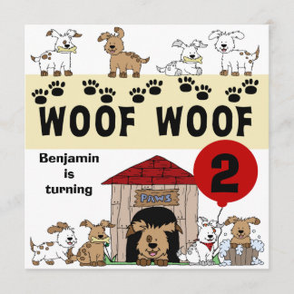 Einladungen zum Geburtstag von Hunden