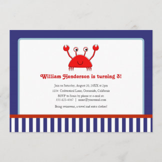 Einladungen zum Geburtstag von Red Crab