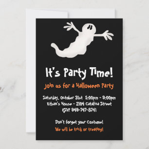 Einladungen zum Ghost-Halloween-Party