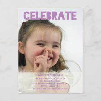Einladungen zum Girl Birthday Party Foto