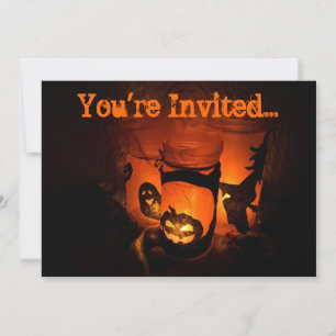 Einladungen zum Halloween-Party