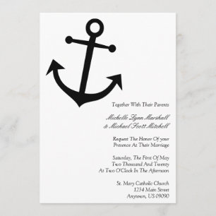 Einladungen zum Hochzeitsaufenthalt (schwarz) für 