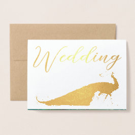 Einladungen zum Hochzeitsfeiern mit Goldfoil