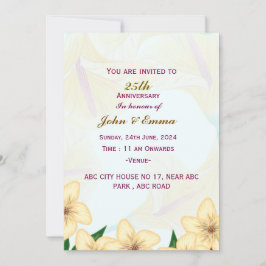 Einladungen zum Hochzeitstag