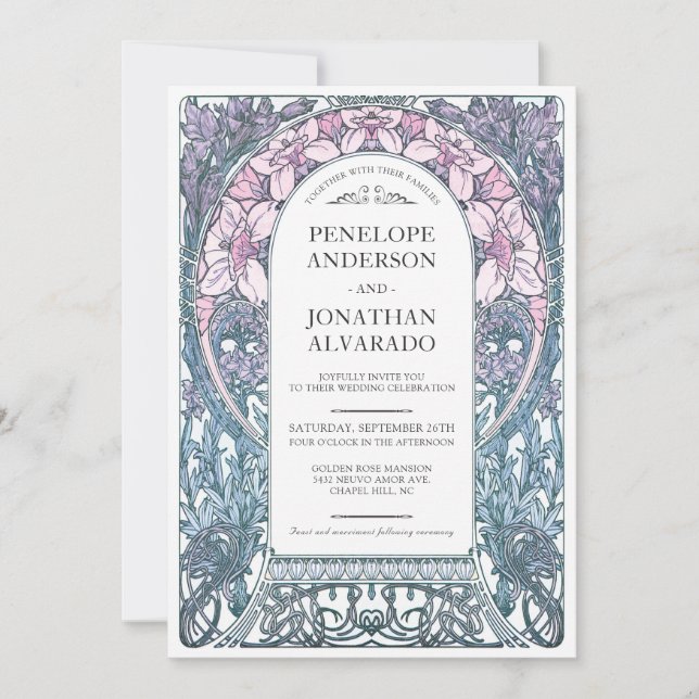 Einladungen zum Jugendstil (Set #8) (Vorderseite)