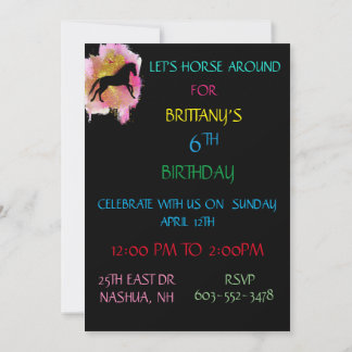 EINLADUNGEN ZUM KINDERGEBURTSTAG "LASS'S PORT RUND