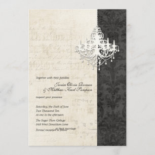 Einladungen zum Kronleuchter Hochzeit