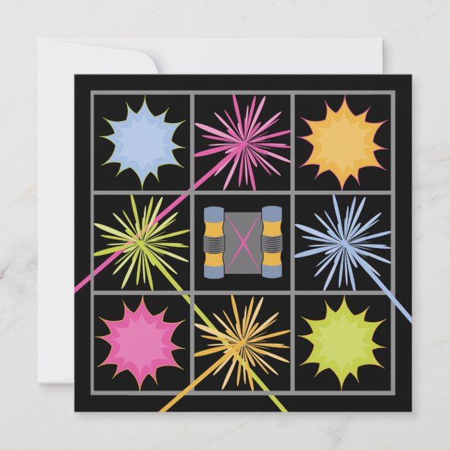 Einladungen zum Laser Tag Geburtstag (Vorderseite)