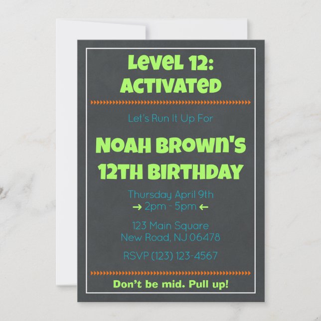 Einladungen zum nächsten Geburtstag (Vorderseite)