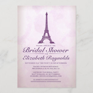 Einladungen zum offiziellen Eiffelturm Bridal