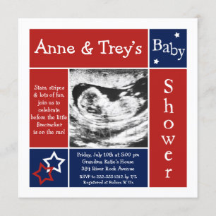 Einladungen zum Patriotic Summer Baby Shower