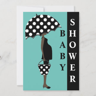 Einladungen zum Polka Dot Baby Shower {Aquamarin}