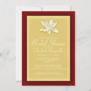 Einladungen zum Red and Gold Bridal Shower