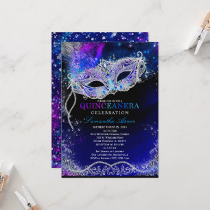 Einladungen zum Sternennacht-Quinceanera-Thema