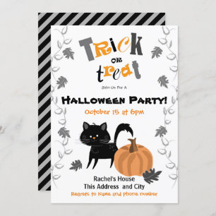 Einladungen zum Trick oder Treat Halloween-Party