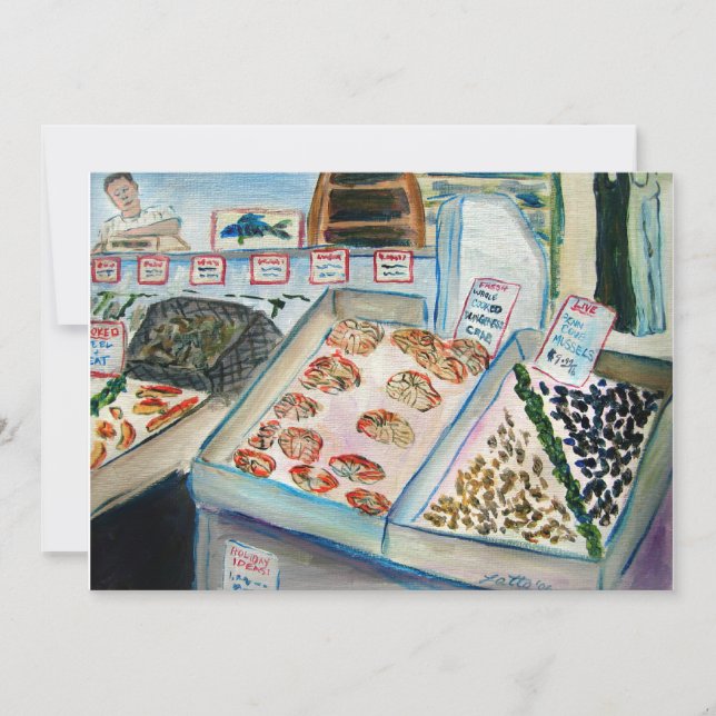 Einladungen zum Verkauf von Meeresfrüchten (Pike P (Vorderseite)