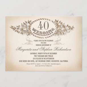 Einladungen zum Vintagen typografischen Geburtstag