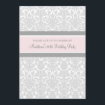 Einladungen zur 80. Geburtstagsparty von Gray Dama<br><div class="desc">Individuelle 80. Geburtstagsparty Einladungen in eleganten hellpastellfarbenen rosa,  grauen und weißen klassischen Blumenmotiven Vintagen Muster. Fügen Sie Ihren Namen und Ihre Party-Details für eine einzigartige und stilvolle Geburtstagsfeier-Einladung hinzu.</div>