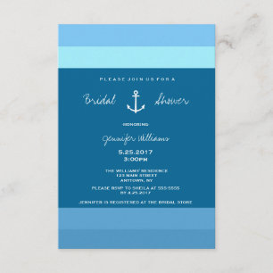 Einladungen zur Anchor Nautical Bridal