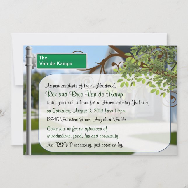 Einladungen zur Ansammlung von Eigenheimen (Vorderseite)