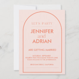 Einladungen zur Arch-Hochzeit