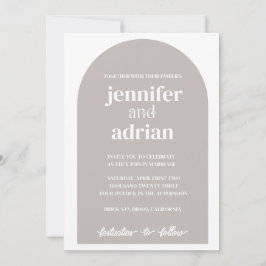 Einladungen zur Arch-Hochzeit