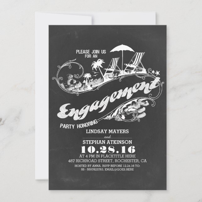 Einladungen zur Beachvolleyball-Party (Vorderseite)