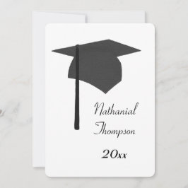 Einladungen zur Black Graduation Cap und Tassel