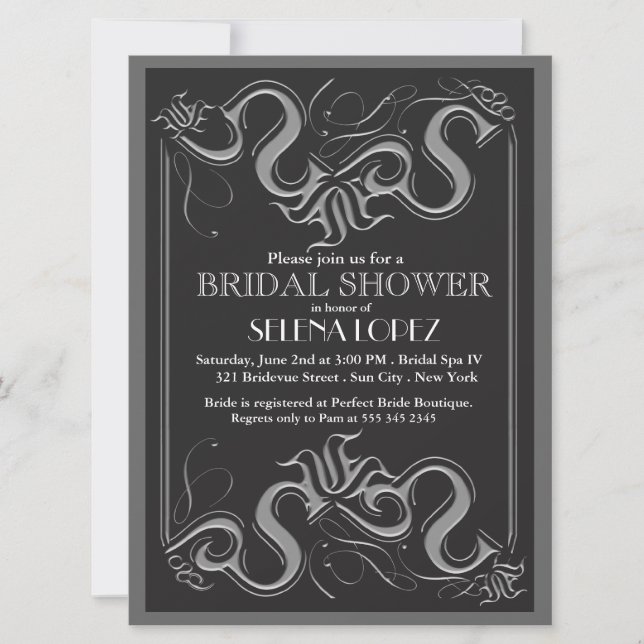 Einladungen zur Bridal-Dusche (Vorderseite)