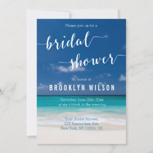 Einladungen zur Calligraphy Beach Bridal