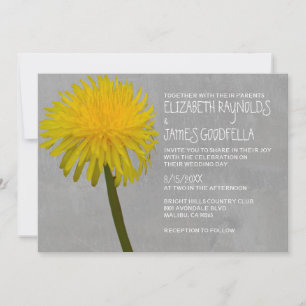 Einladungen zur Dandelion-Hochzeit