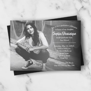 Einladungen zur Foto Graduation Party