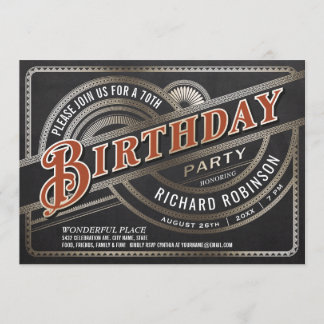 Einladungen zur Geburtstagsparty von Männern - Ret