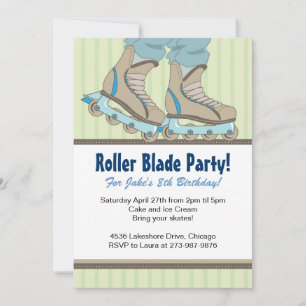 Einladungen zur Geburtstagsparty von Roller Blade