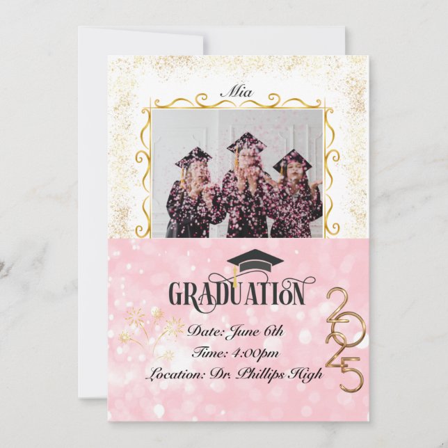 Einladungen zur Graduierung (Vorderseite)
