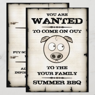 Einladungen zur GRILLEN von Funny Pig