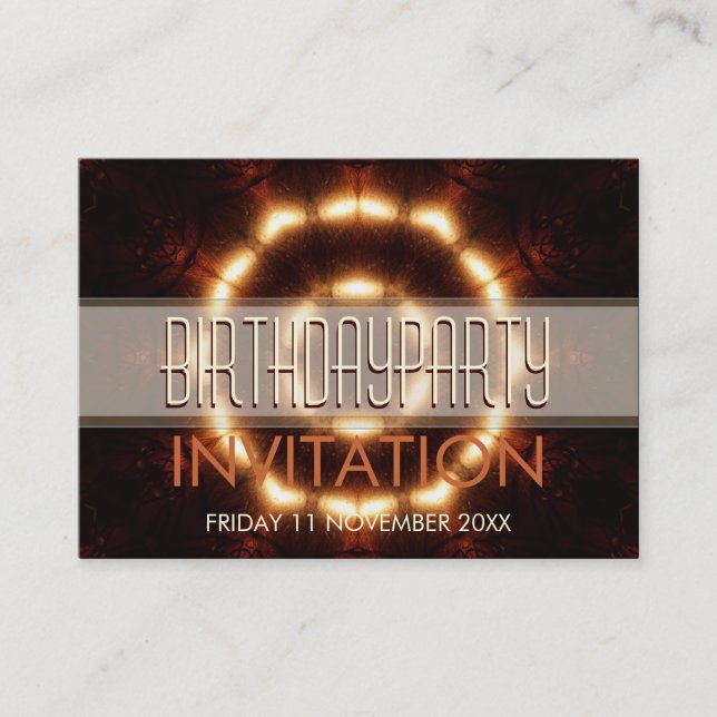 Einladungen zur Größe der Liebe Lights Circle Pock (Vorderseite)