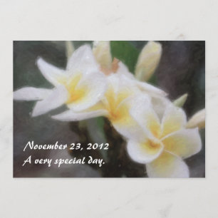 Einladungen zur hawaiianischen Tropenplumeria