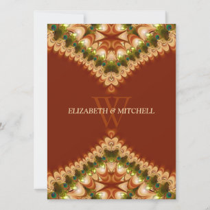 Einladungen zur Hochzeit von Bohemischen Pfauenspi