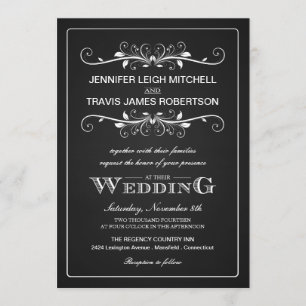Einladungen zur Hochzeit von Chalkboard