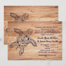 Einladungen zur Hochzeit von Hawaiian Turtle & Lig