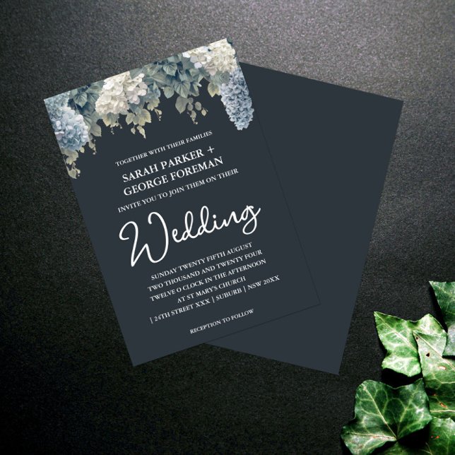 Einladungen zur Hochzeit von Navy Black Green (Von Creator hochgeladen)