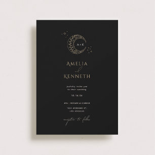 Einladungen zur Hochzeit von Stardust Monogram