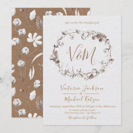 Einladungen zur Hochzeit von White Natures Wreath